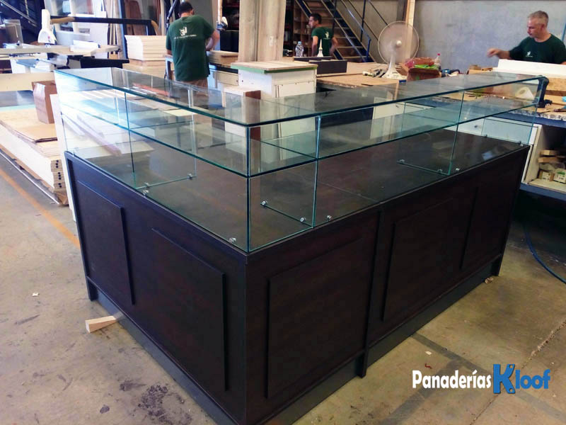 Mostrador vitrina de panadería y bollería